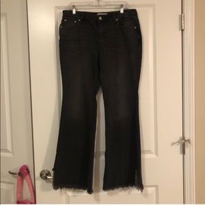 Free people black flare jeans